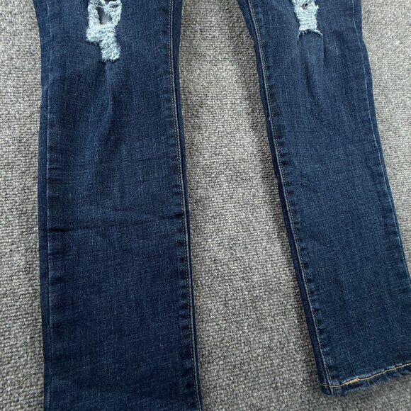 NWT Levis Womens Denim 711 Skinny Jeans W33 L30 16 Medium Mid Rise Distressed - Picture 5 of 16
